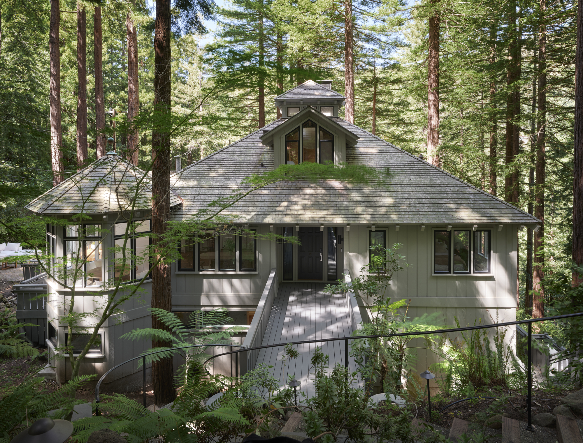 House in the Redwoods exterior